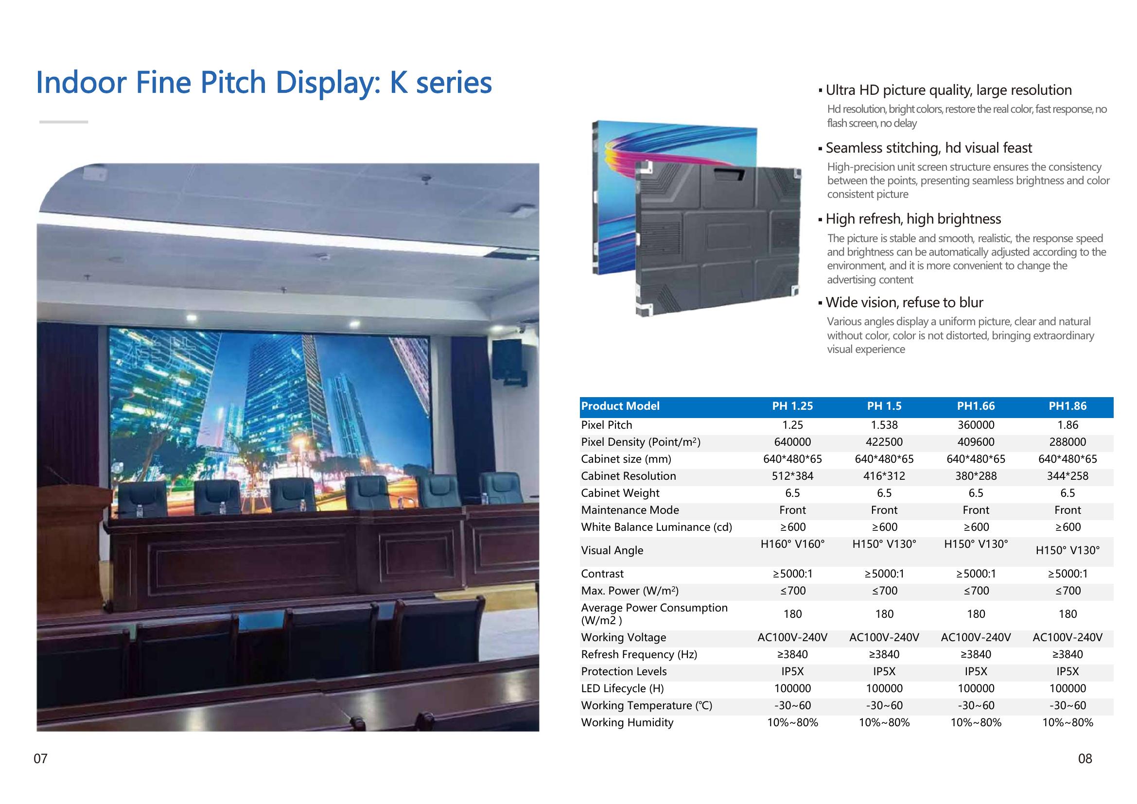 Indoor Fine Pitch K Series LED Display